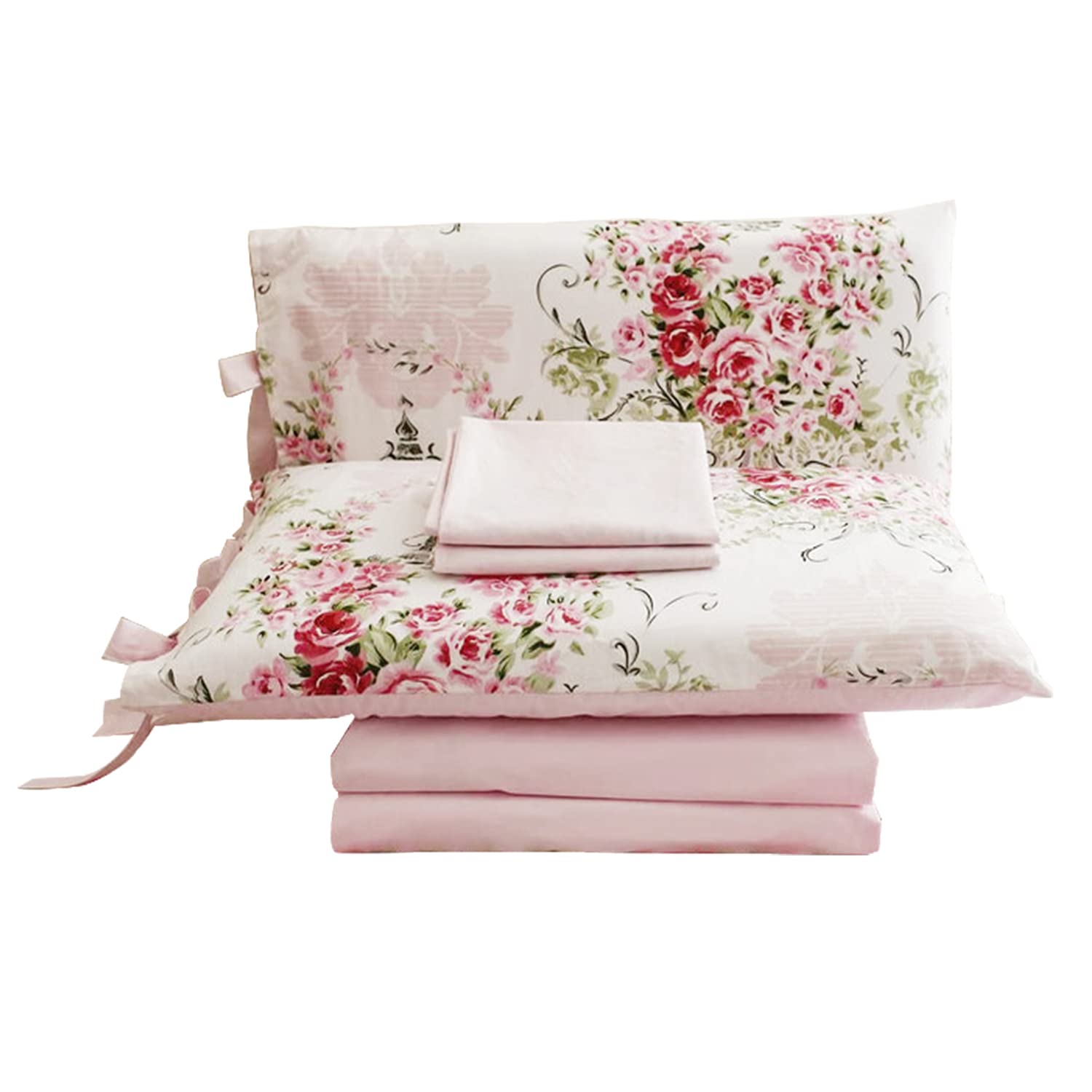 Using 100% Cotton Bedding Sheet Set for Extra Soft Sleep, Rose Printed Full Size 4-Piece Set  
Extra Soft Rose Printed 1